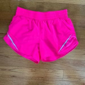 Hot pink workout shorts - size M (8-10)